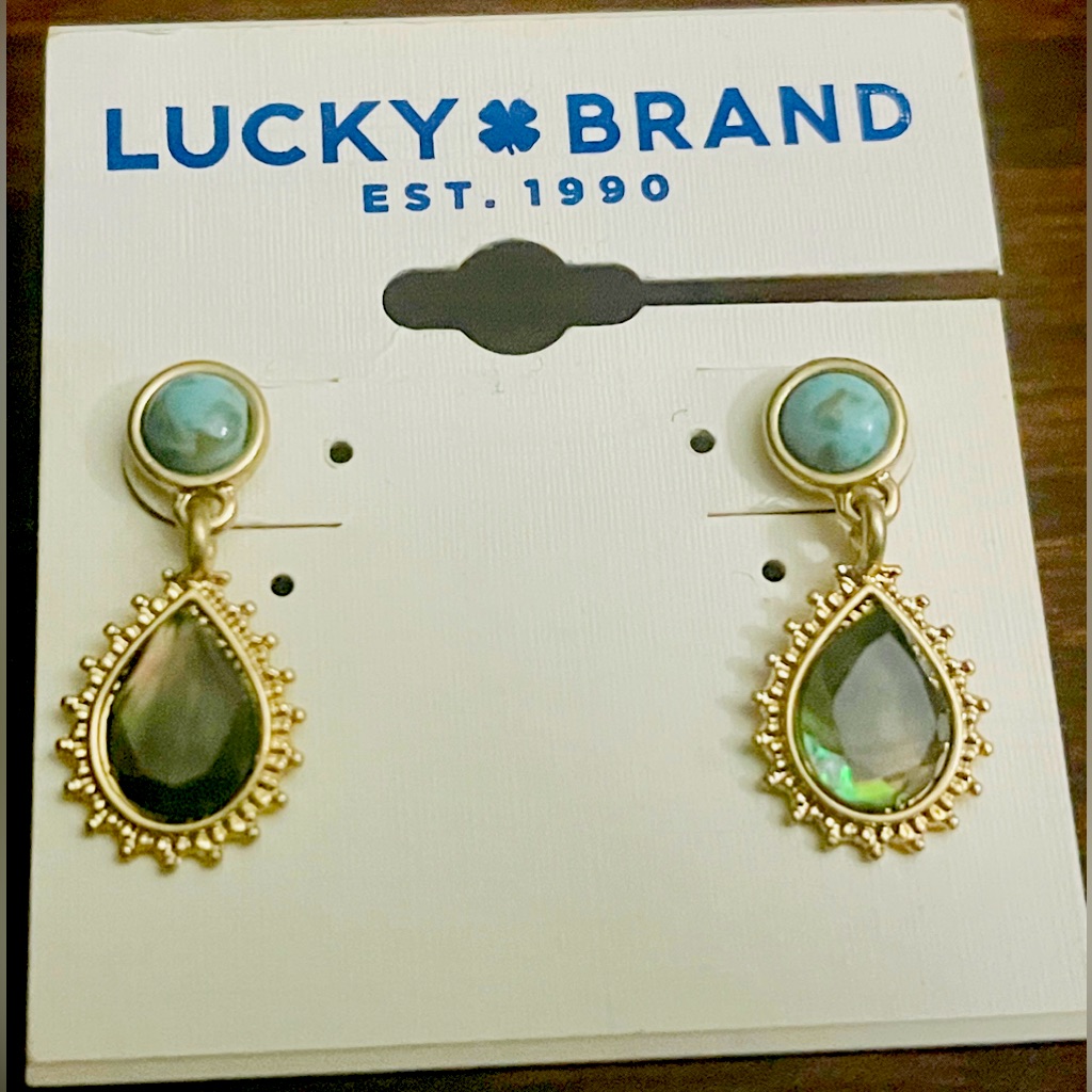 Brand New Lucky Brand Jewel Earrings